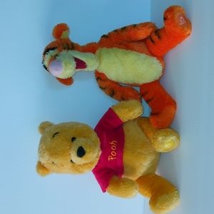 Disney Core Pooh Winnie the Pooh 14" and Core Tigger 16" Disney Plush toys